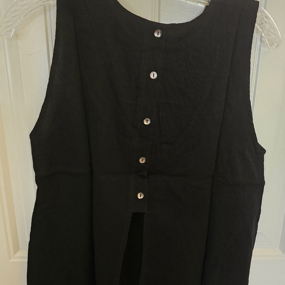 Chloe Black Floral Embroidered Women's Top - Picture 4 of 5